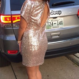 Sparkly Pink Homecoming Dress